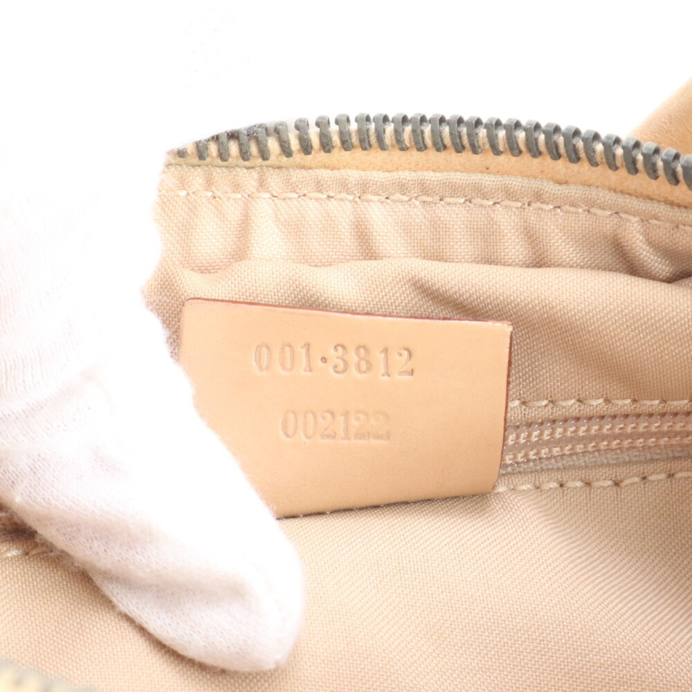 Gucci GG Canvas 001 3812 Leather One-Shoulder Bag Handbag Beige Women's - Picture 9 of 9